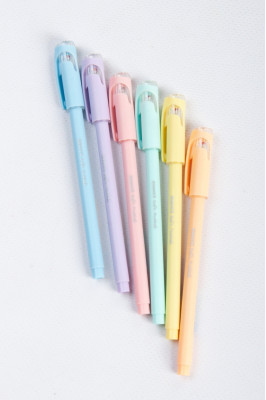 Ручка масляна, 0,7 мм, синя, "Soft Pastel"